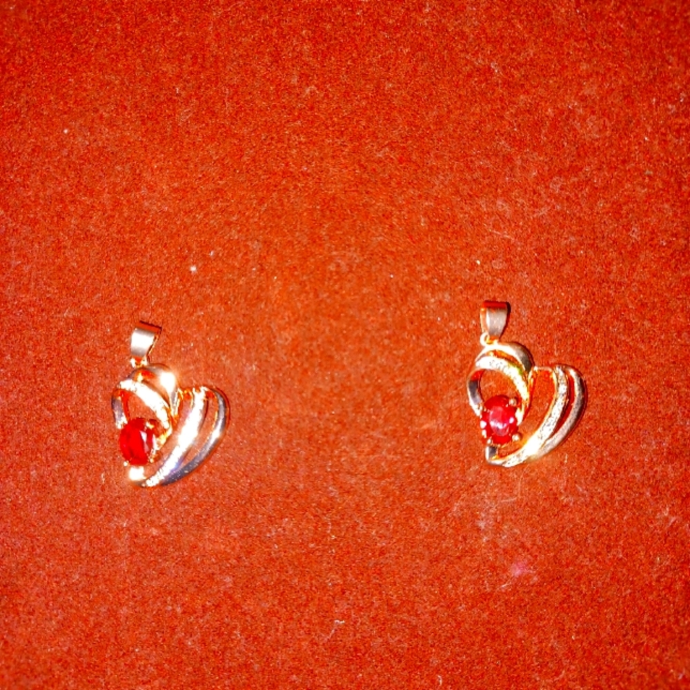 Rose gold plated heart pendant. I have 2 remaining
